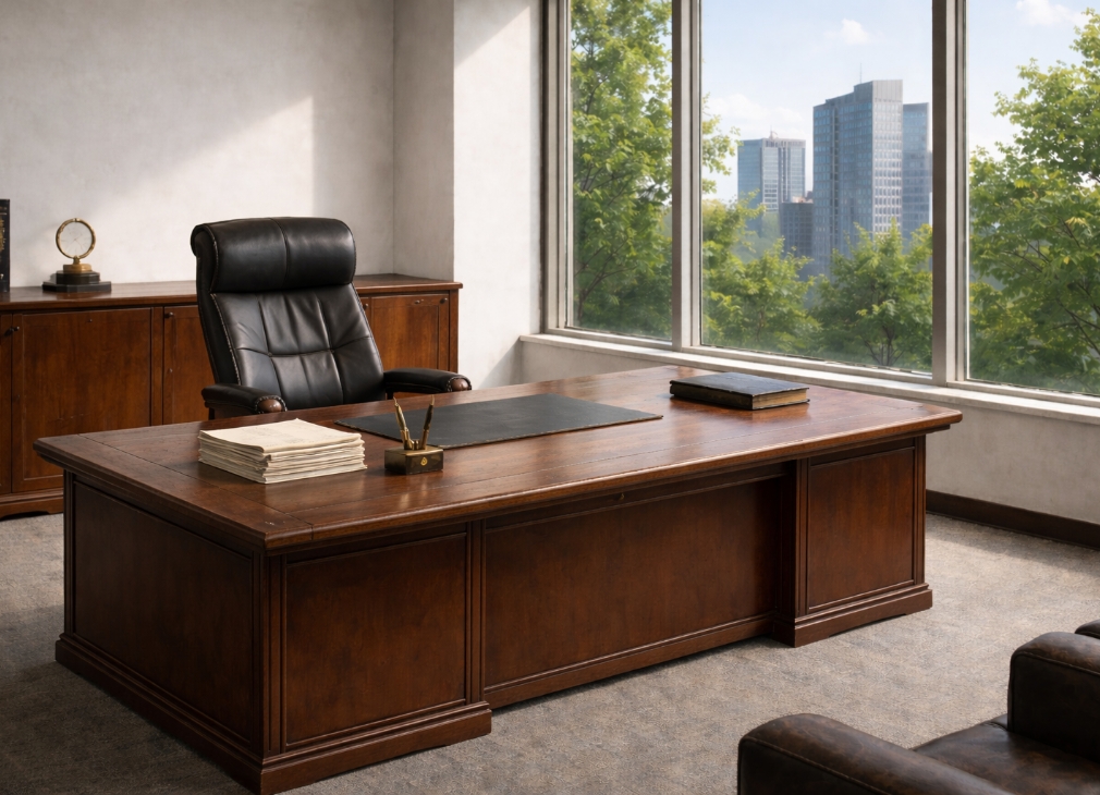 相伝コンサルティング:日差しが差し込む社長室